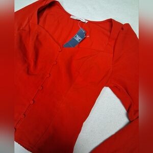 Abercrombie & Fitch Bold Red Top